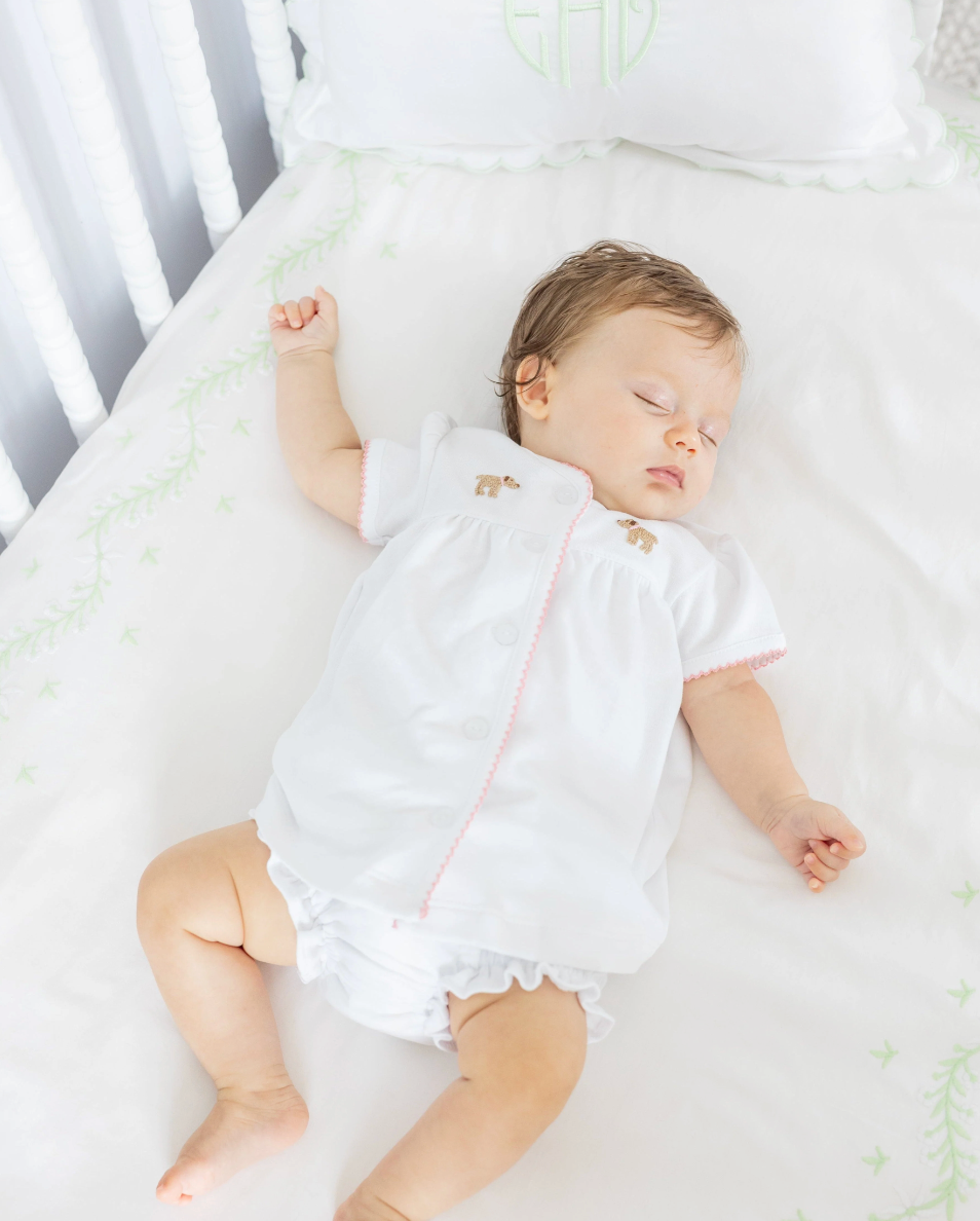 Pinpoint Layette Knit Set - Girl Lab from Anderson Parker