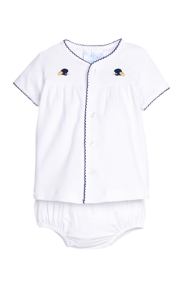 Pinpoint Layette Set - Football Helmet from Anderson Parker