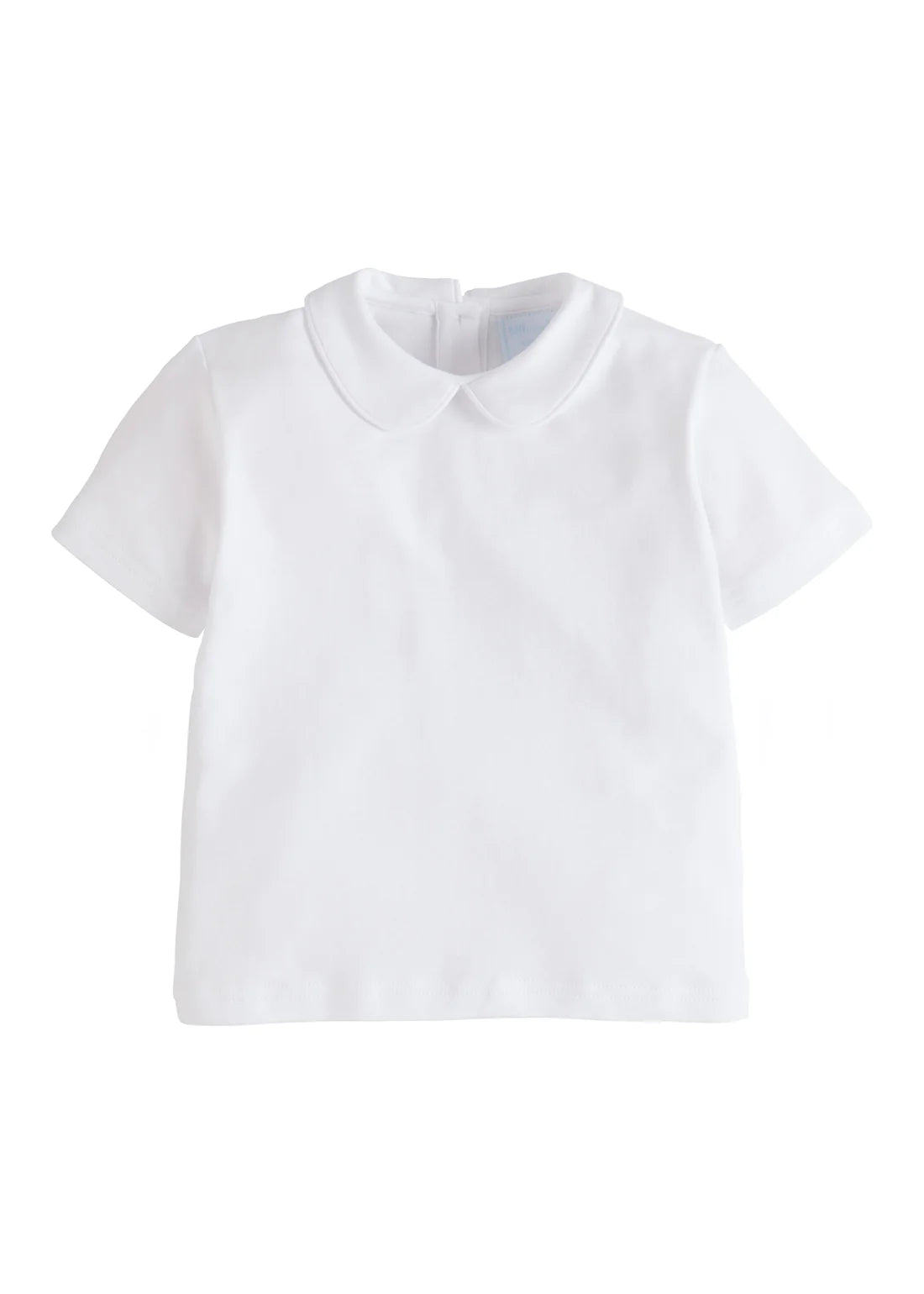 Piped Peter Pan Short Sleeve - White from Anderson Parker
