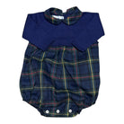 Plaid Collar Bubble - Navy & Plaid from Anderson Parker
