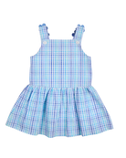 Plaid Seersucker Dress with Flowers from Anderson Parker