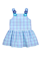 Plaid Seersucker Dress with Flowers from Anderson Parker