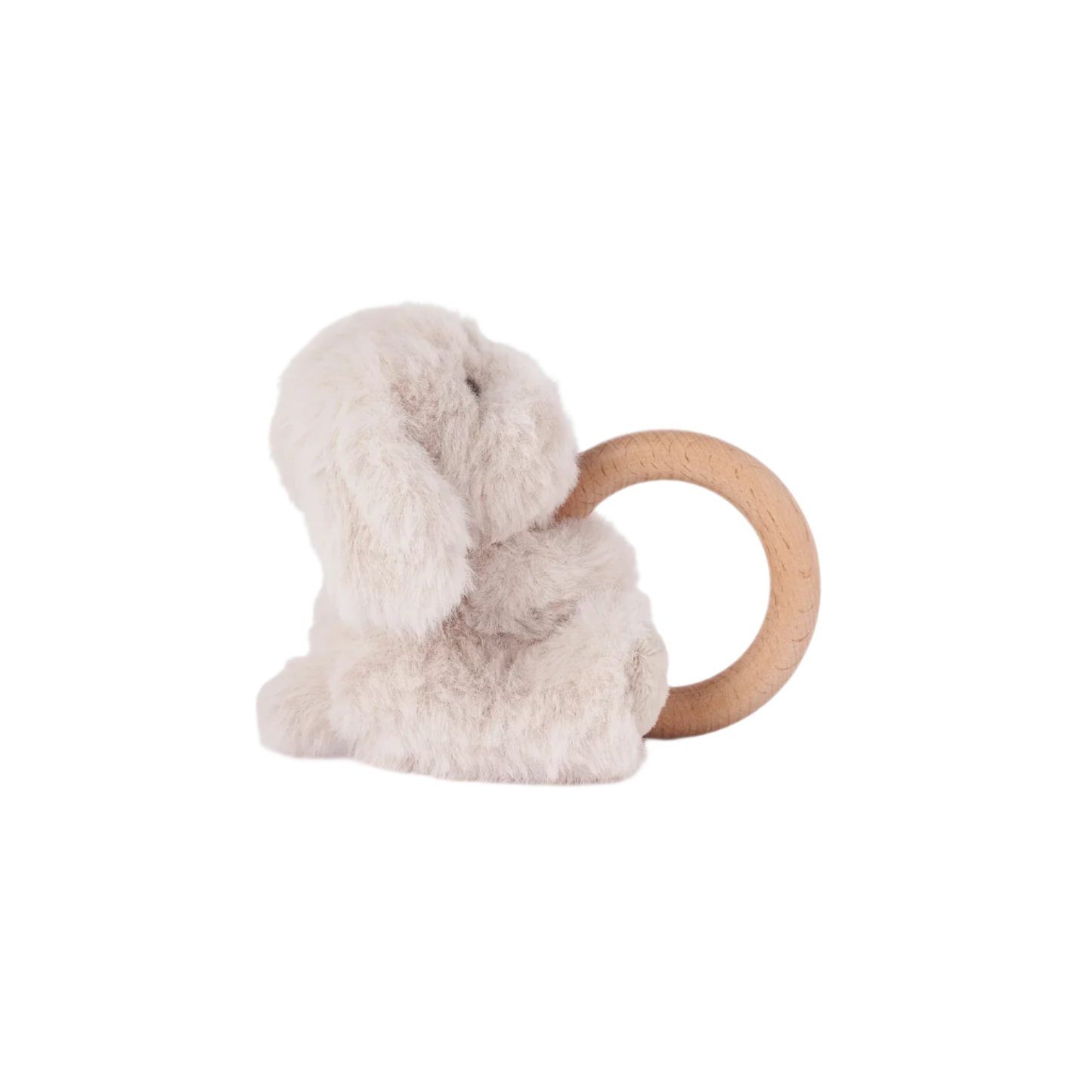 Plush Puppy Wooden Ring Rattle from Anderson Parker