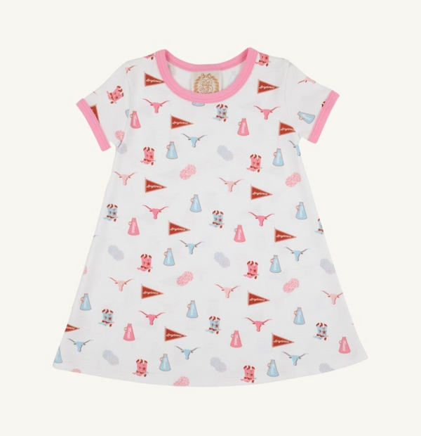 Polly Play Dress Short Sleeve - Gone to Texas/Hamptons Hot Pink from Anderson Parker