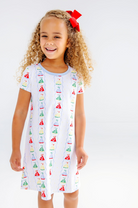 Polly Play Dress - Short Sleeve - Set Sail/Beale Street Blue from Anderson Parker