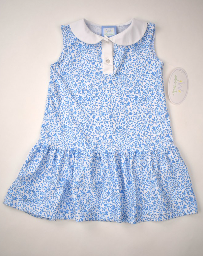 Polo Dress - Blue Floral from Anderson Parker