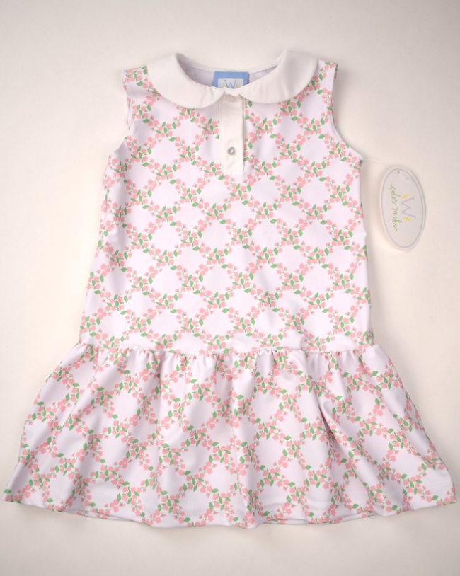 Polo Dress - Floral Trellis from Anderson Parker