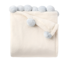 Pom Pom Trim Fleece Baby Stroller Blanket from Anderson Parker