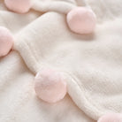 Pom Pom Trim Fleece Baby Stroller Blanket from Anderson Parker