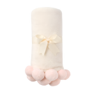Pom Pom Trim Fleece Baby Stroller Blanket from Anderson Parker