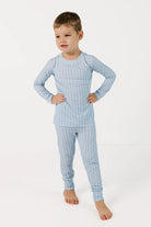 Powder Blue Stripe Two Piece Set from Anderson Parker