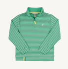Prepletic Hayword Half-Zip - Gibson Island Green Stripe/Self from Anderson Parker