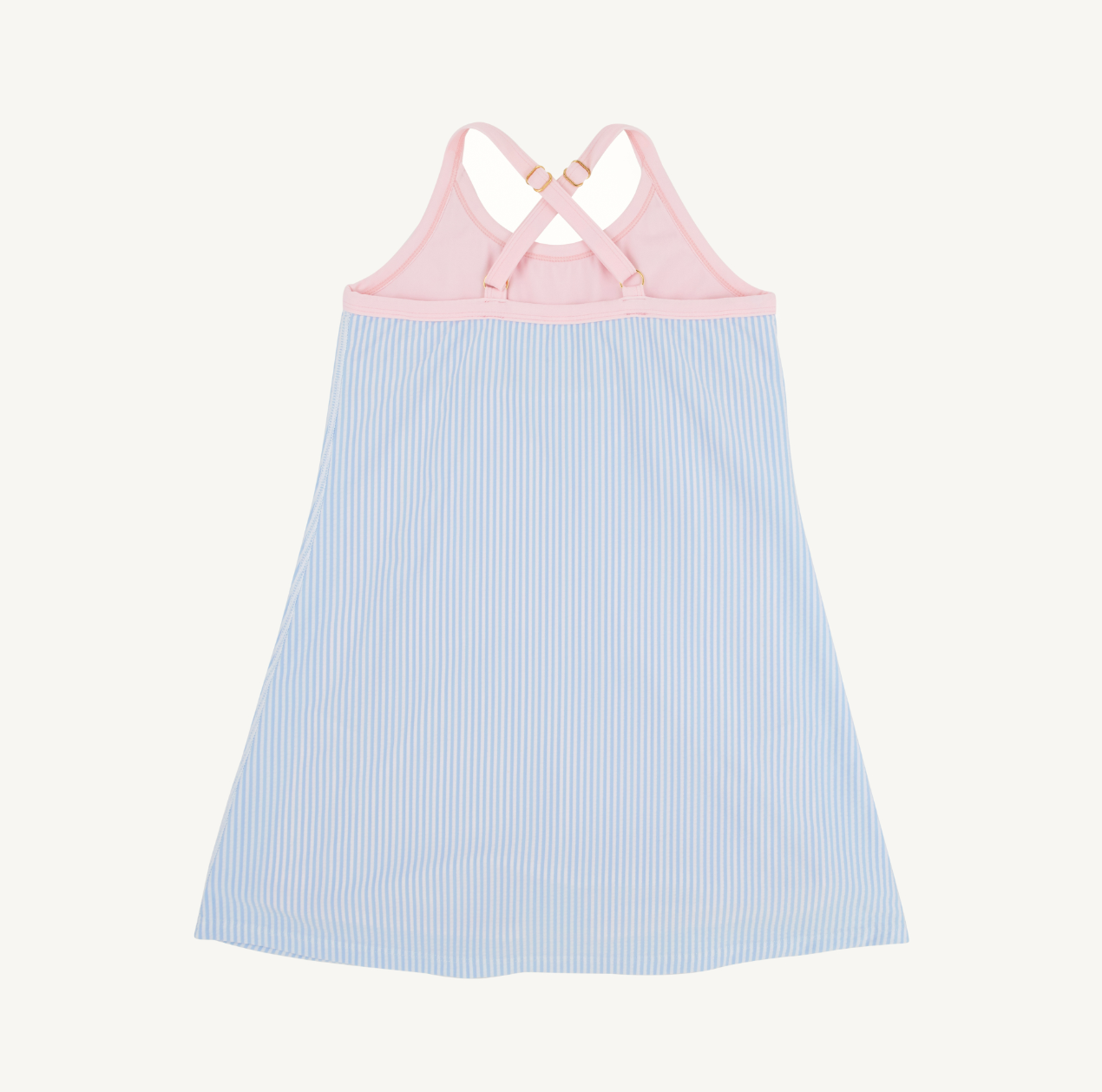 Prepletic Little Miss Tennis - Beale Street Blue Seersucker/Palm Beach Pink from Anderson Parker