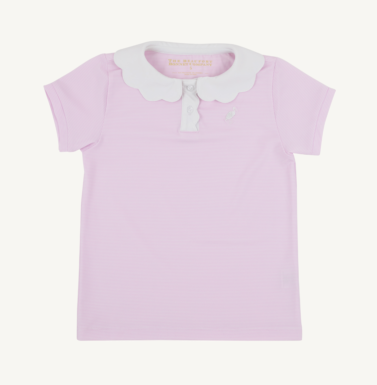 Prepletic Preppy Polo - Valley High Violet Stripe / Worth Ave White from Anderson Parker