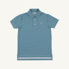 Prepletic™ Prim And Proper Polo - Sumner County Stripe (Barnsley Blue)/Keeneland Khaki from Anderson Parker