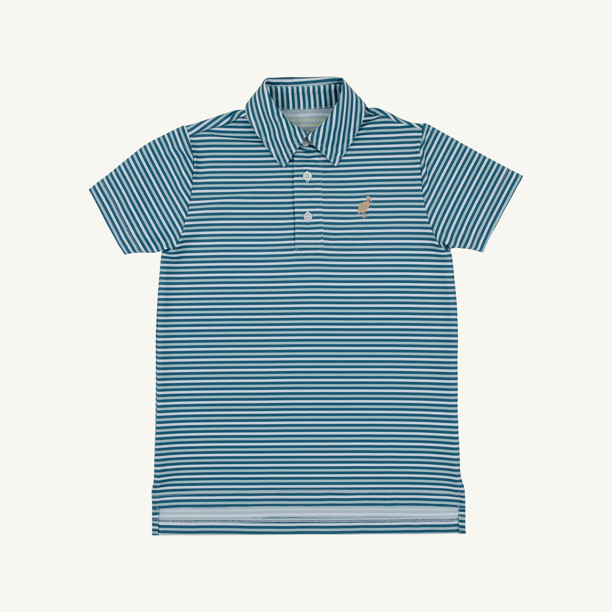 Prepletic™ Prim And Proper Polo - Sumner County Stripe (Barnsley Blue)/Keeneland Khaki from Anderson Parker