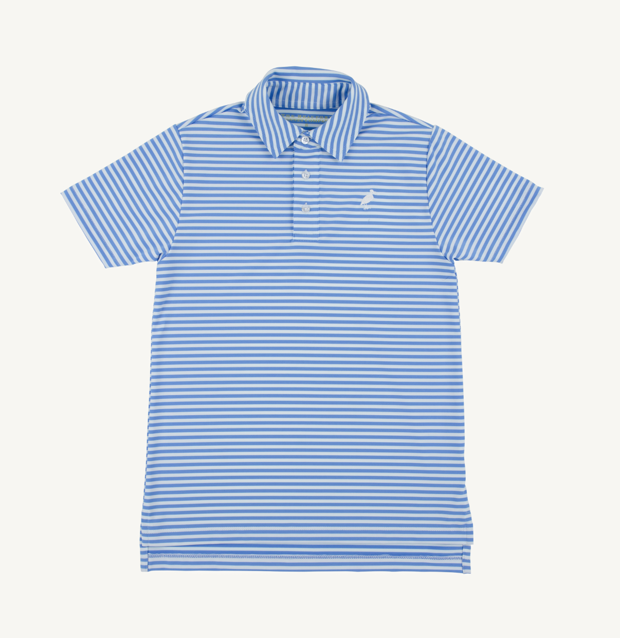 Prepletic Prim & Proper Polo - Sunrise Blvd Blue Stripe/Worth Ave White from Anderson Parker
