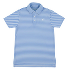 Prepletic Prim & Proper Polo - Sunrise Blvd Blue Stripe/Worth Ave White from Anderson Parker