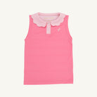 Prepletic™ Sleeveless Preppy Polo - Romany Rose Microdot/Sandpearl Pink from Anderson Parker
