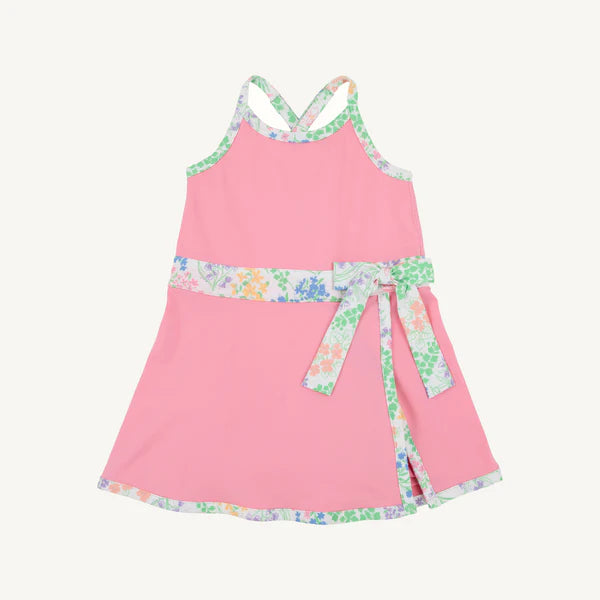 Prepletic™ Teggy Tennis Dress - Hamptons Hot Pink with Gaston Street Garden from Anderson Parker