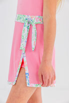 Prepletic™ Teggy Tennis Dress - Hamptons Hot Pink with Gaston Street Garden from Anderson Parker