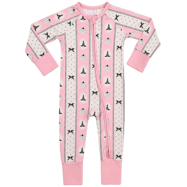 Pretty Little Pumpkin Zipper Romper from Anderson Parker