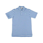 Prim And Proper Polo - Barbados Blue Stripe/Belhaven Blue from Anderson Parker