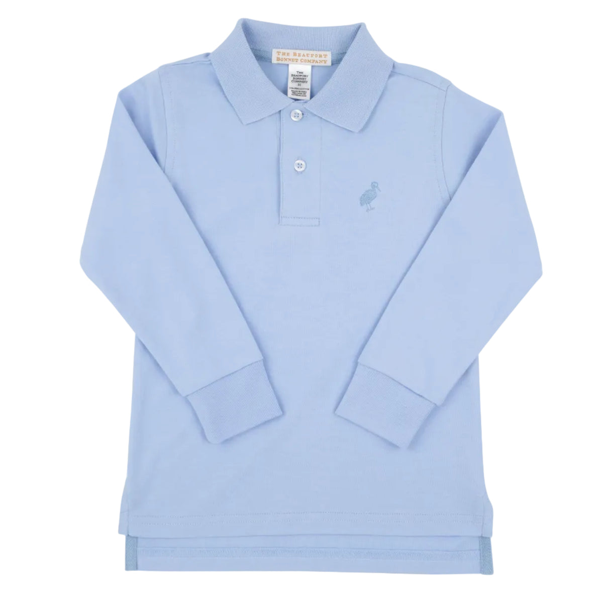 Prim And Proper Polo Ls Pima Onesie - Beale Street Blue/Barrington Blue from Anderson Parker