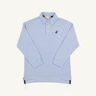 Prim And Proper Polo Ls Pima - Park City Periwinkle Stripe/Nantucket Navy from Anderson Parker