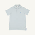 Prim And Proper Polo - Old Greenwich Green Stripe/Sarasota Sky from Anderson Parker