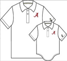 Prim & Proper Polo & Onesie - Worth Ave White/Worth Ave White/Alabama from Anderson Parker