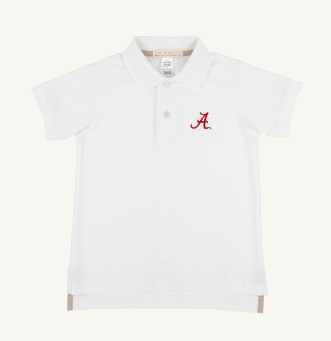 Prim & Proper Polo & Onesie - Worth Ave White/Worth Ave White/Alabama from Anderson Parker