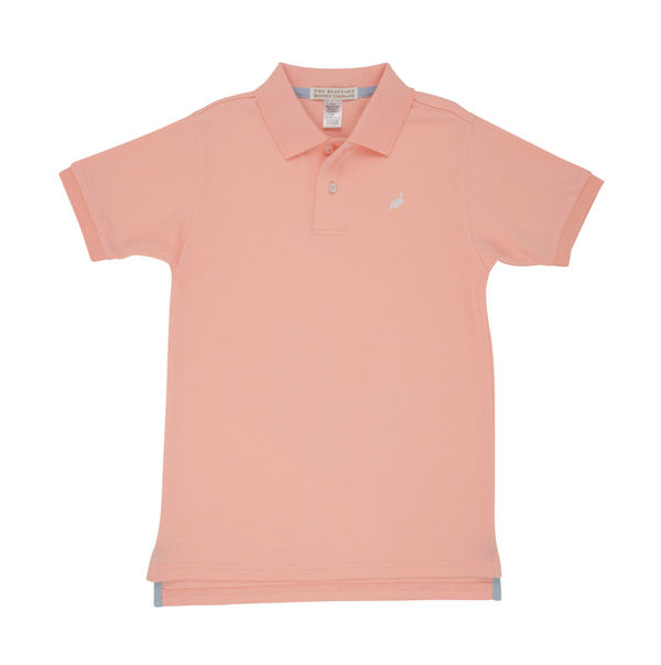 Prim & Proper Polo Pima - Pompano Peach/Multicolor from Anderson Parker