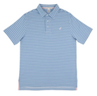 Prim & Proper Polo - Sumner County Stripe (Sunrise Blvd Blue)/Palm Beach Pink from Anderson Parker