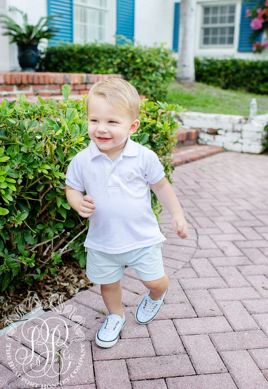 Prim and Proper Polo - Buckhead Blue/Bellport Butter Yellow from Anderson Parker