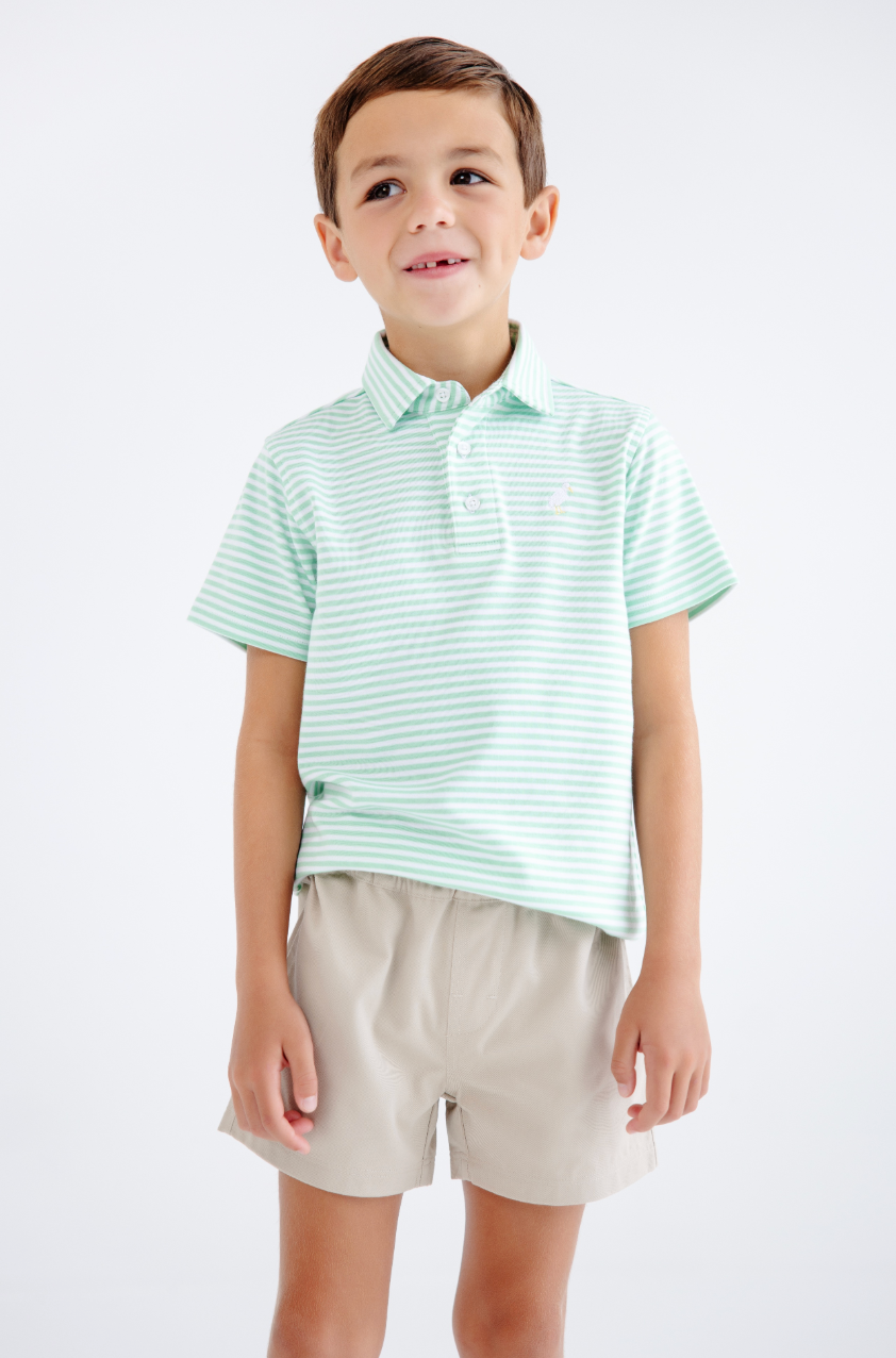 Prim and Proper Polo - Grace Bay Green Stripe/Multicolor from Anderson Parker