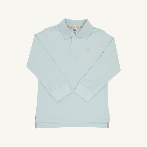 Prim and Proper Polo Long Sleeve - Old Greenwich Green/Keeneland Khaki from Anderson Parker