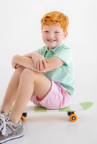 Prim and Proper Polo - Sumner County Stripe (Grace Bay Green)/Multicolor from Anderson Parker