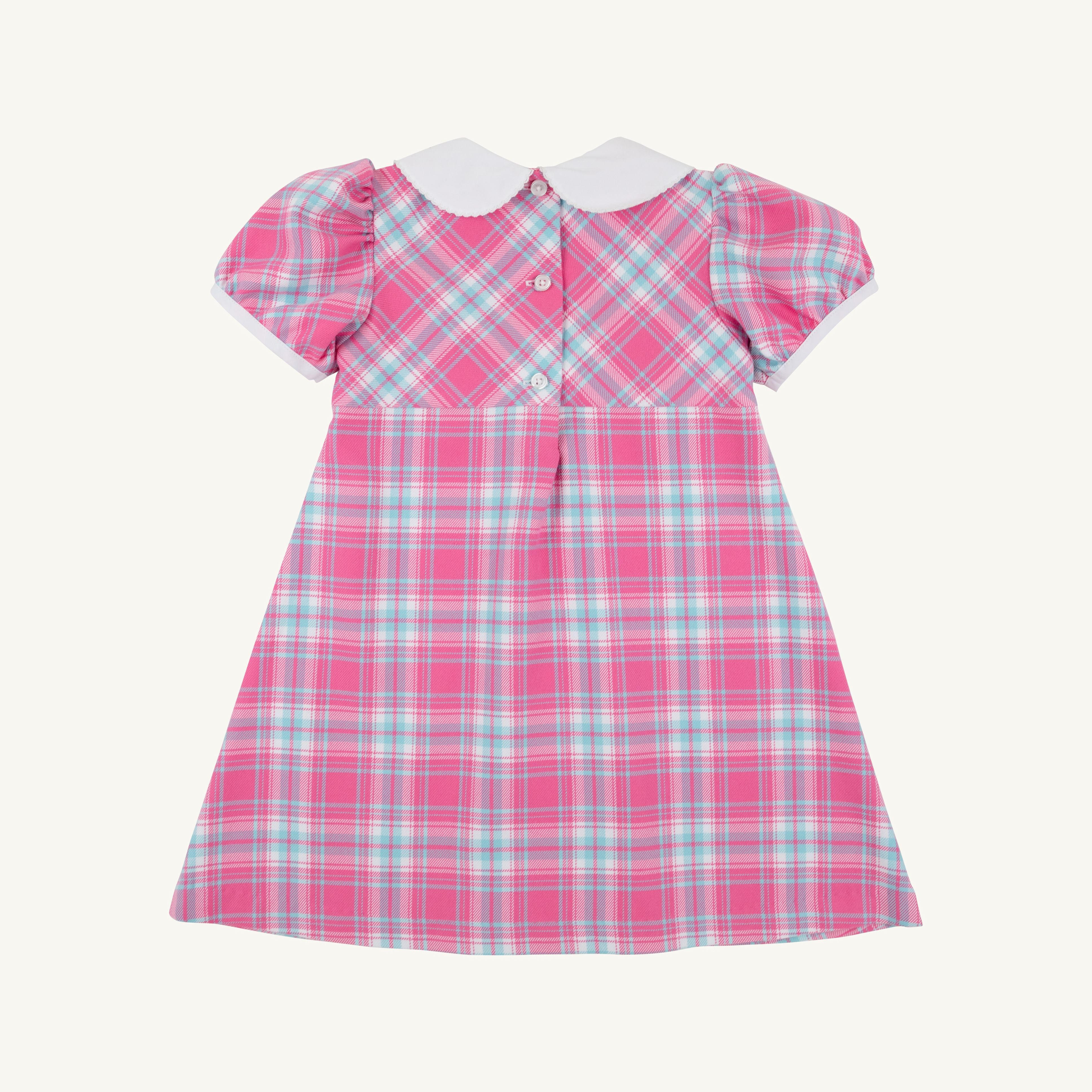 Princess Pleat Dress - Brenton Point Plaid/Worth Ave White from Anderson Parker