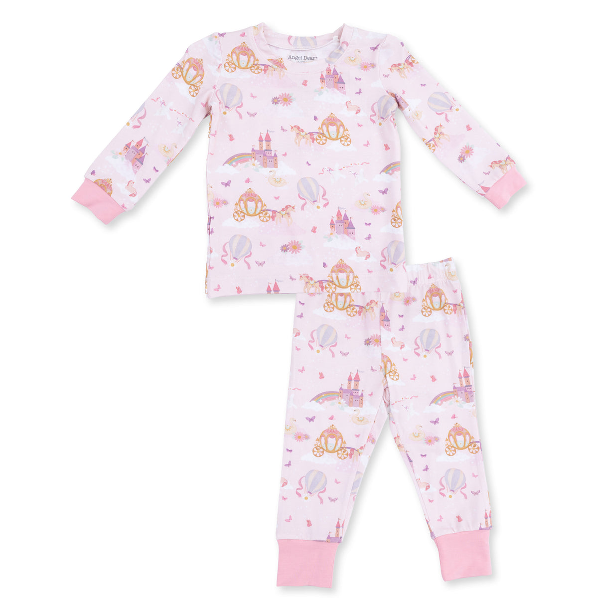 Princess Unicorns And Castle - Long Sleeve Loungewear Set from Anderson Parker