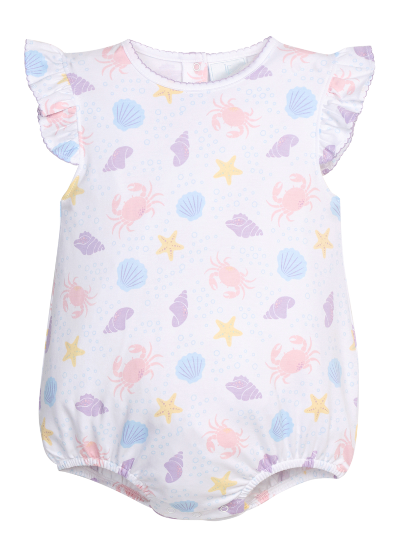 Printed Angel Sleeve Bubble - Sea Shells from Anderson Parker