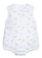 Printed Peter Pan Bubble - Blue Whales from Anderson Parker