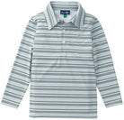 Pro Performance Long Sleeve Polo - Arona Camping Green Stripe from Anderson Parker