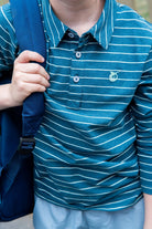 Pro Performance Long Sleeve Polo - Tapestry Stripe from Anderson Parker