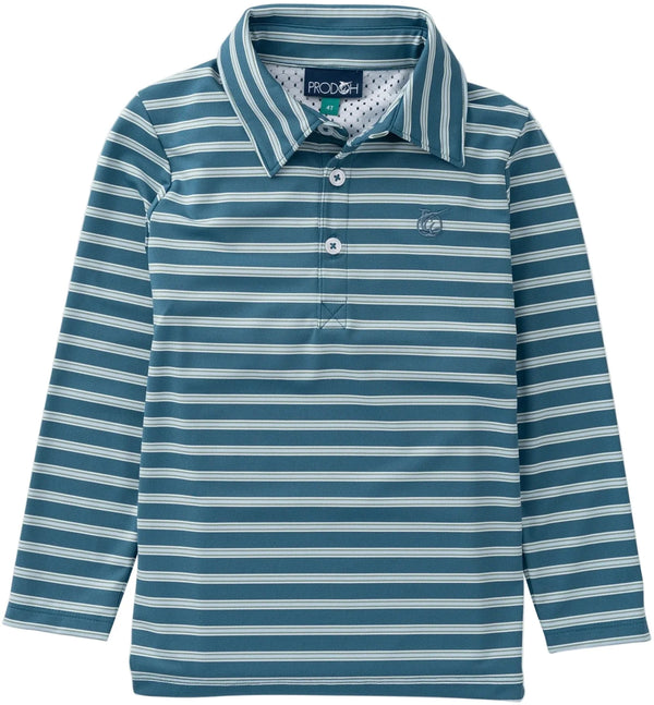 Pro Performance Long Sleeve Polo - Tapestry Stripe from Anderson Parker