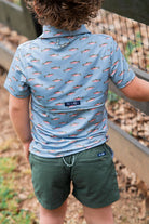 Pro Performance Short Sleeve Polo - Rainbow Trout Print from Anderson Parker