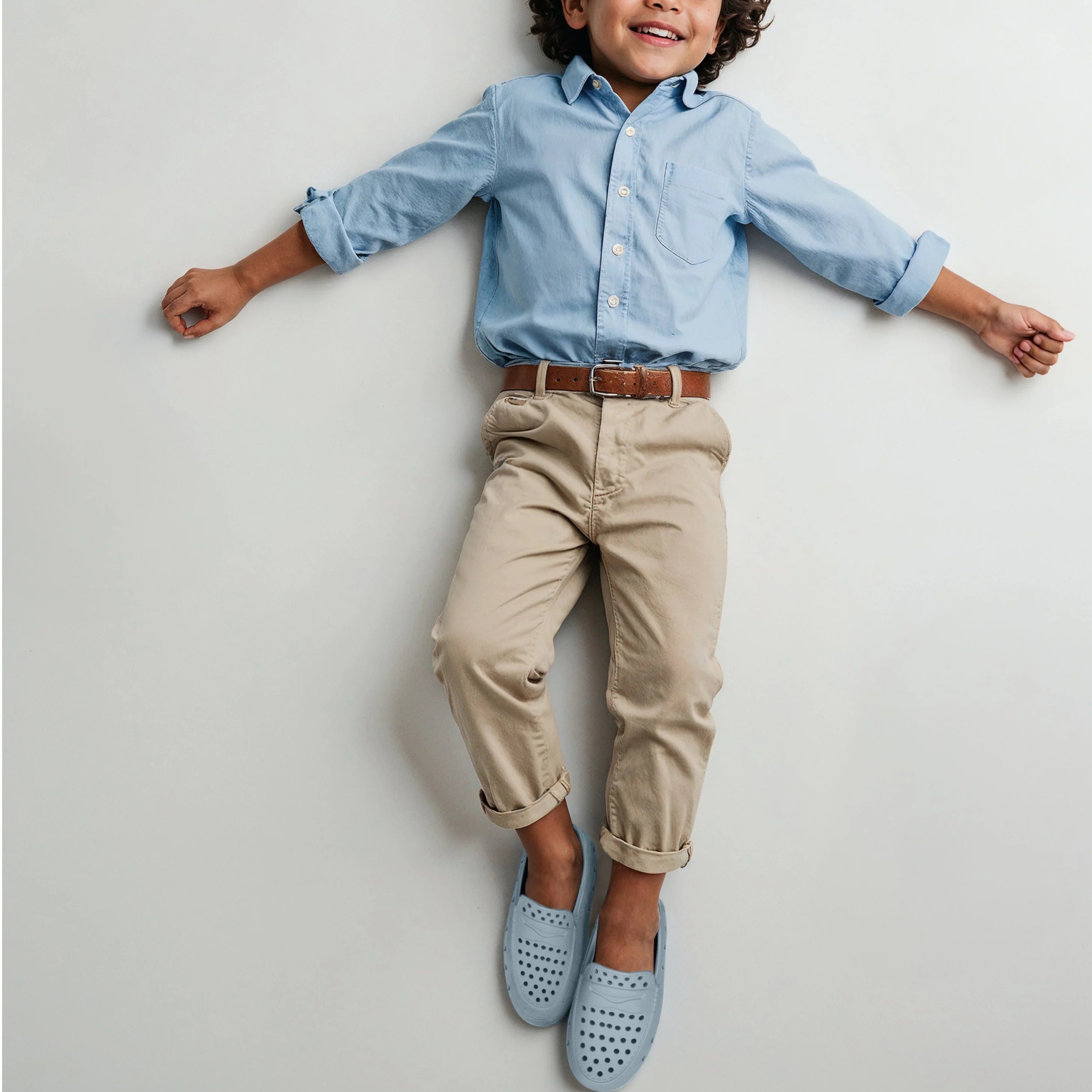 Prodigy Driver Loafers - Powder Blue from Anderson Parker