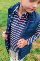 Puffer Vest - Dark Denim from Anderson Parker