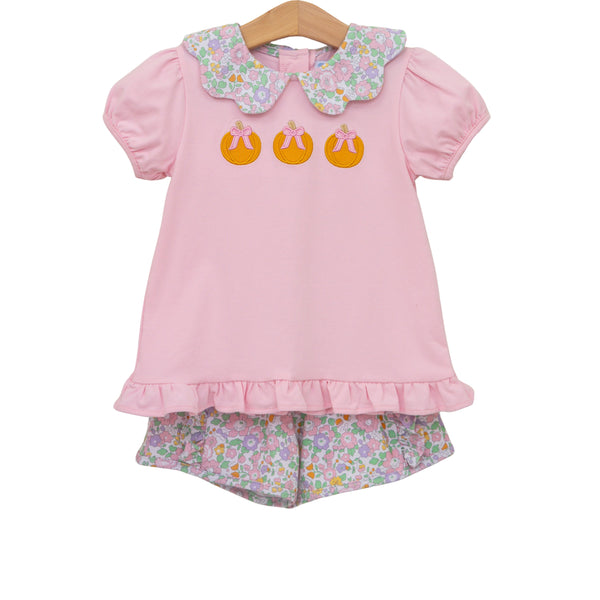 Pumpkin Floral Short Set from Anderson Parker