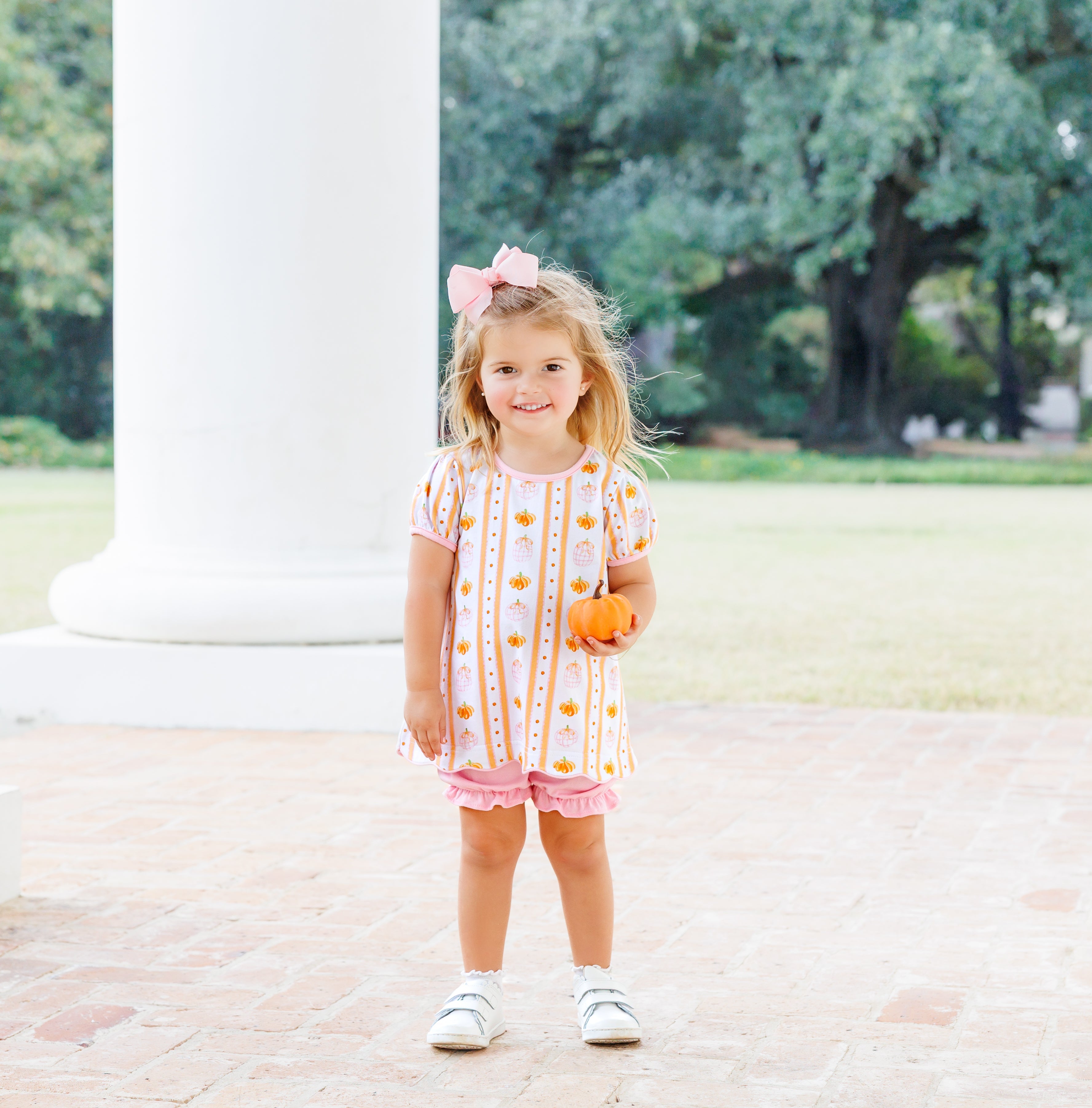 Pumpkin Patch Scalloped Bloomer Set from Anderson Parker